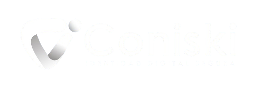 Coniski White Logo